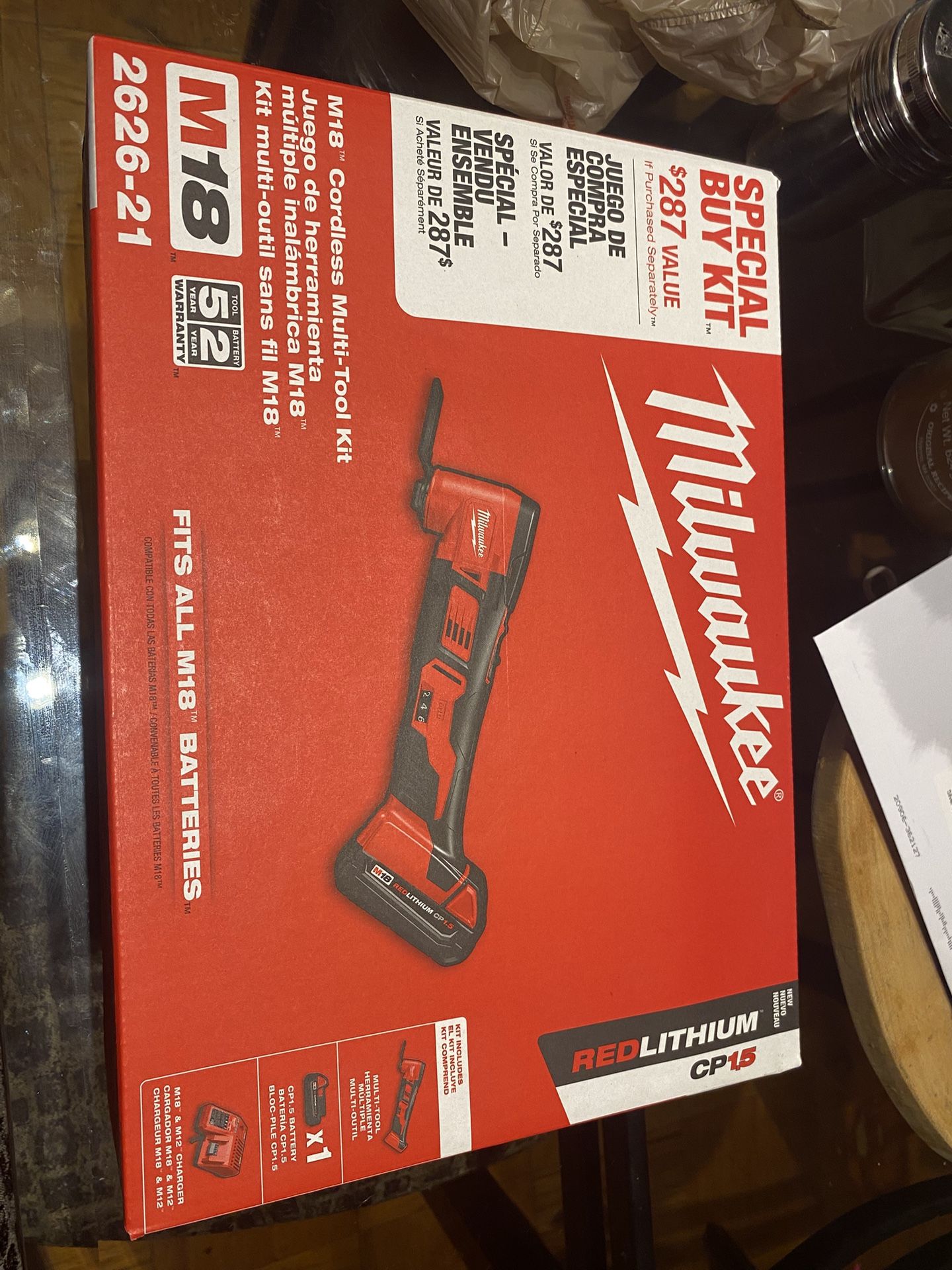 Multiuso Milwaukee Con Cargador Y Batería Incluido