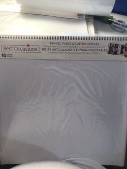 12x12 hinged scrapbooking pages with sleeves