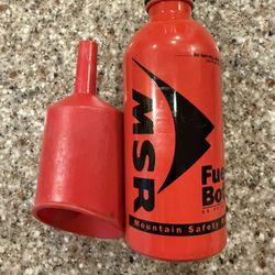 MSR 11oz Fuel Bottle Plus Funnel. 