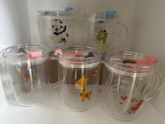 Animal Glass Mugs With Lid 
