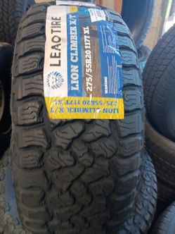 New set of tires 275 55 20 lion xt
