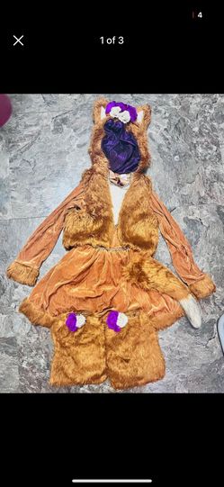 Girls Halloween fox costume