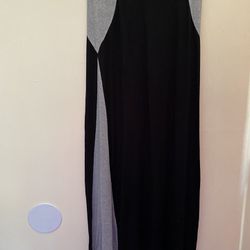 Black and Gray Maxi Skirt 
