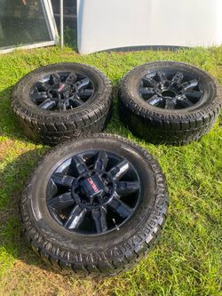 20” gmc 2500 wheels only have (3)