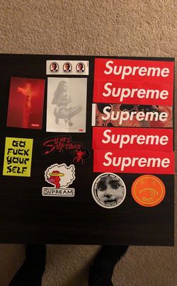 13 Supreme stickers