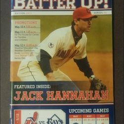 Cleveland Indians Batter Up Program Jack Hannahan May 2011 Baseball Game Series 6 Magazine Collectible Sports Tribe