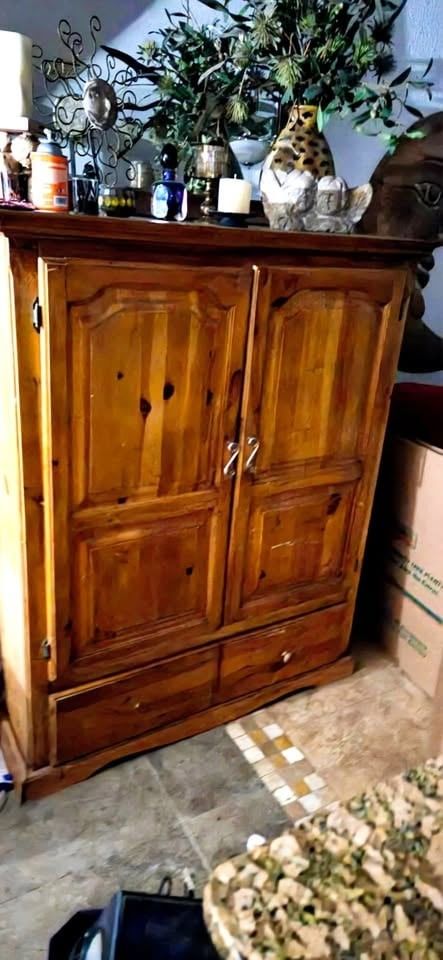 FREE Oak Armoire LARGE & Heavy