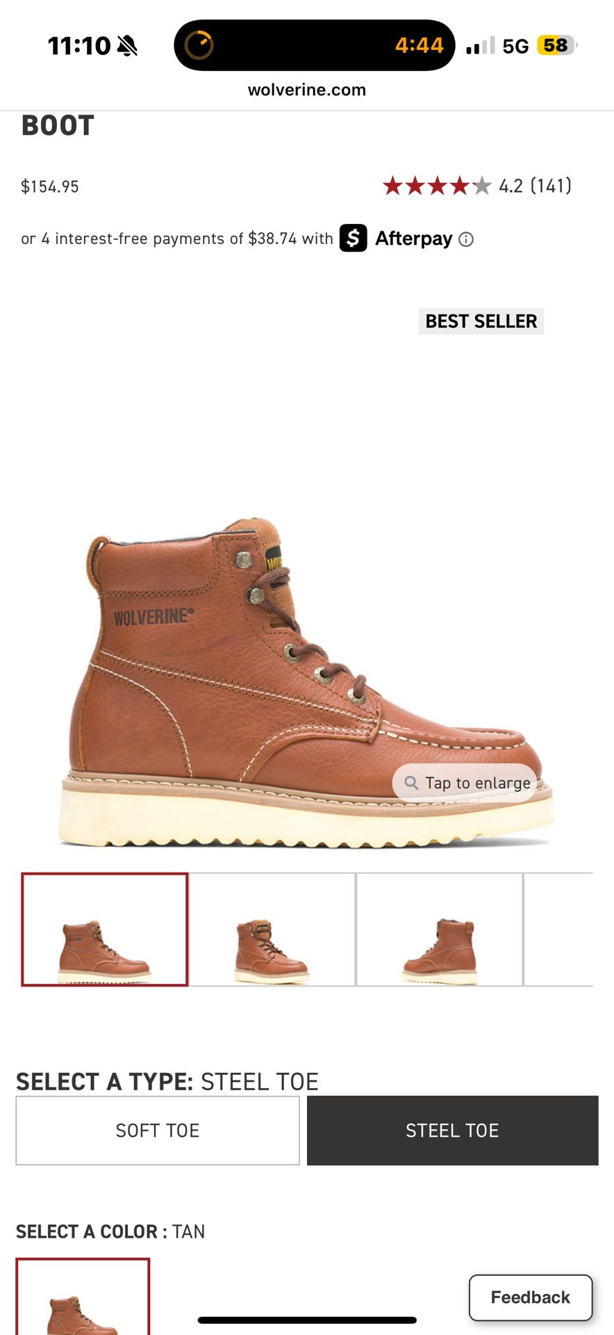 Wolverine Work boots