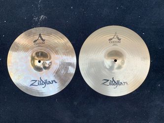 Zildjian A Custom Series 14” Hi Hat Drum Cymbals Retails for $489