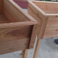 Cedar Raise Planter Box Solid Raw Wood For Sale