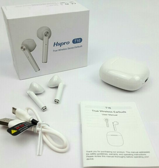 Wireless Earbuds, HSPRO Bluetooth 5.0 Earbuds Touch Control in-Ear True Wireless Headphones