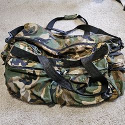 Large Military Camo Duffle
