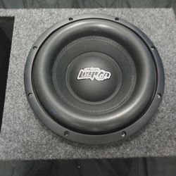 12 In 1200 W High Roll Surround, Very Clean, In A Long Slot Vent Ported Box.