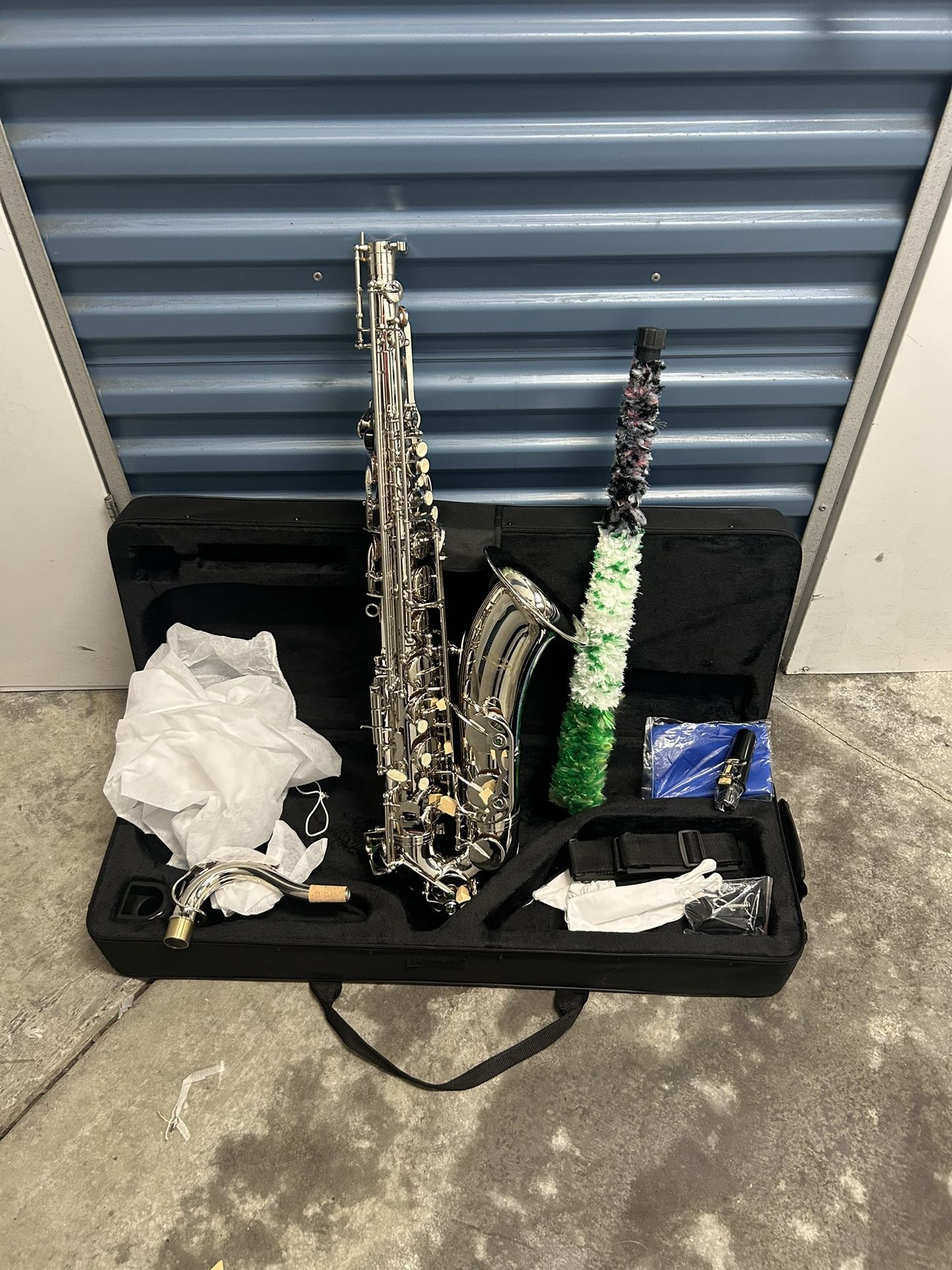 Beautiful 😻 Professional Tenor Saxophone Bb Sax Brass Silver Color