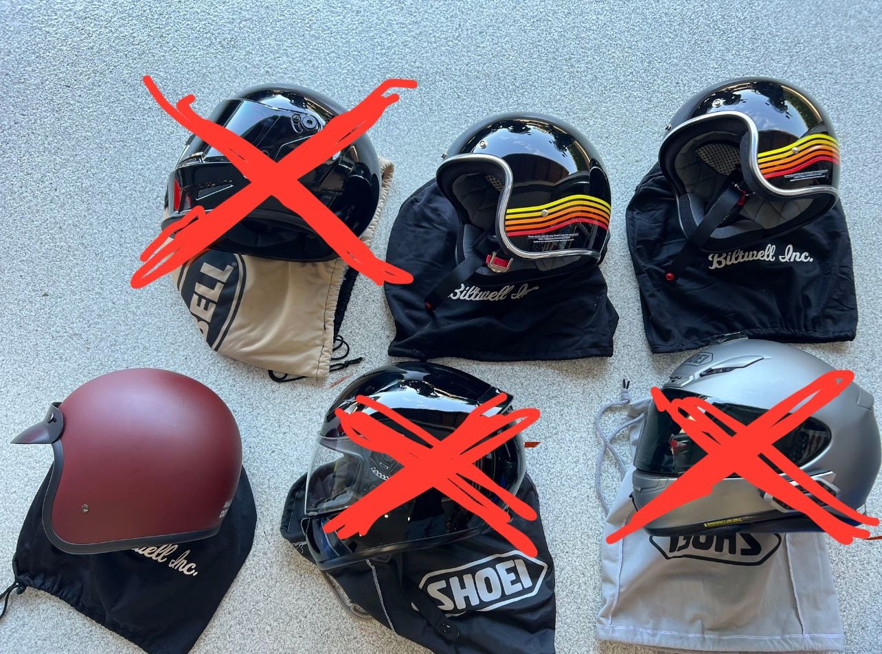 Motorcycle Helmets !