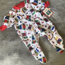 Vintage Baby Blanket Sleeper Sz 9M Elf 