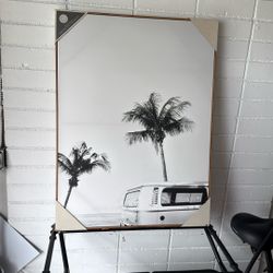 Middle Of NowhereFramed Canvas (Coastal/VW)