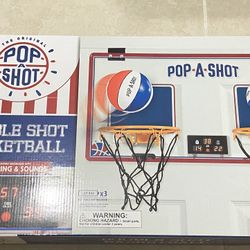 POP-A-SHOT Double Shot Basketball, Easy Hang, Classic Arcade Game In Your Own Room