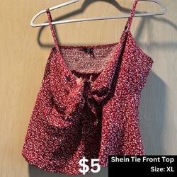 Shein TieFront Top