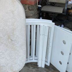 Wood Oval Crib Convertible  $300