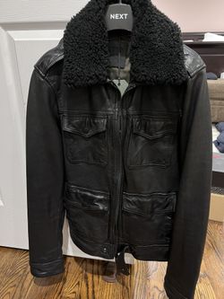 AllSaints Black Leather Jacket
