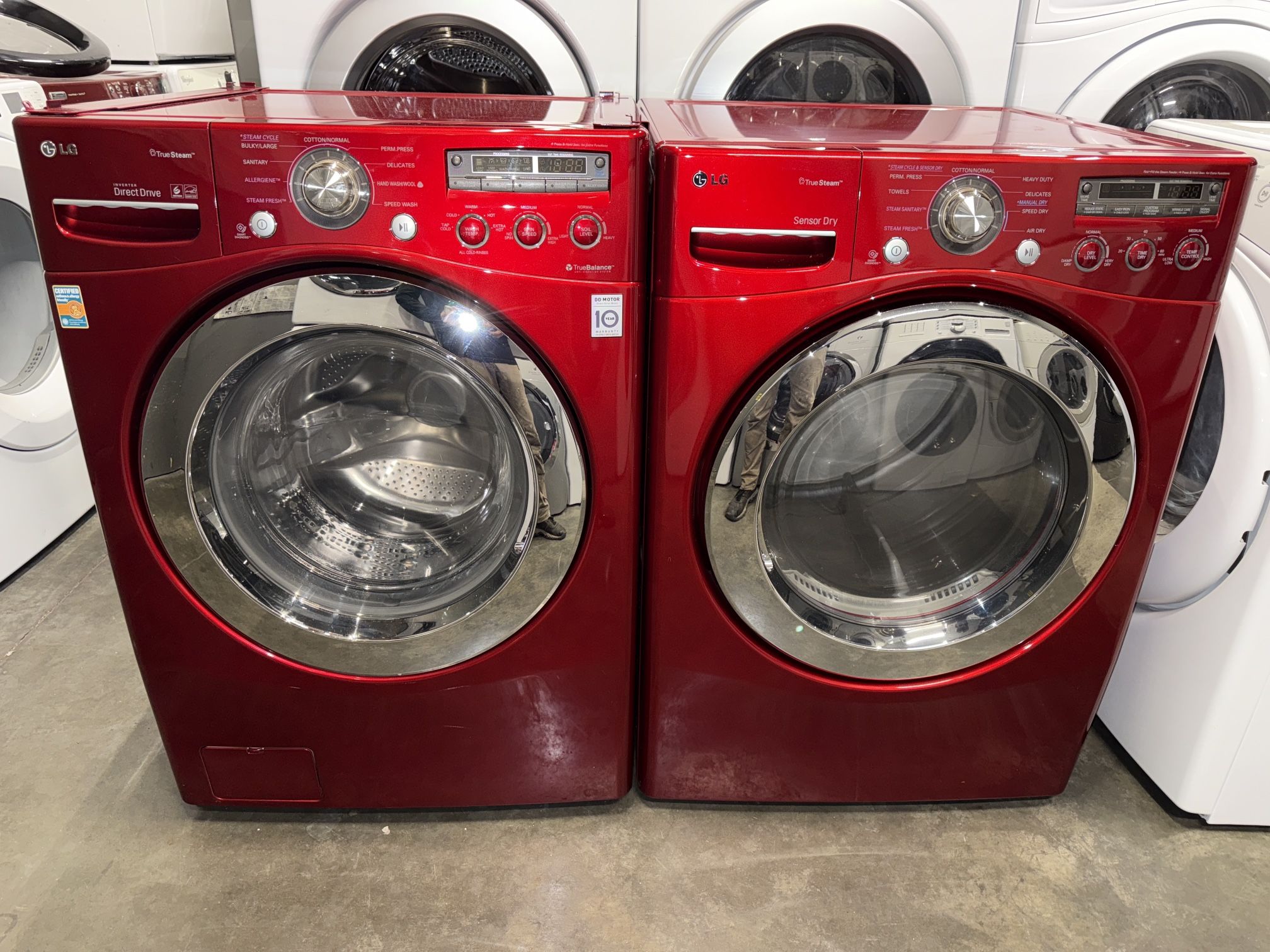 LG XL CAPACITY ELECTRIC WASHER & DRYER