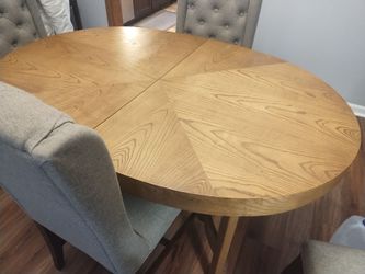 Rare Vintage MCM Founders Starburst Dining Table & 4 Tufted Chairs - One Owner