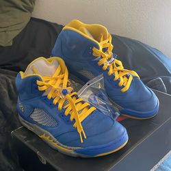 Air Jordan 5 Retro Laney Varsity Leather Sneakers