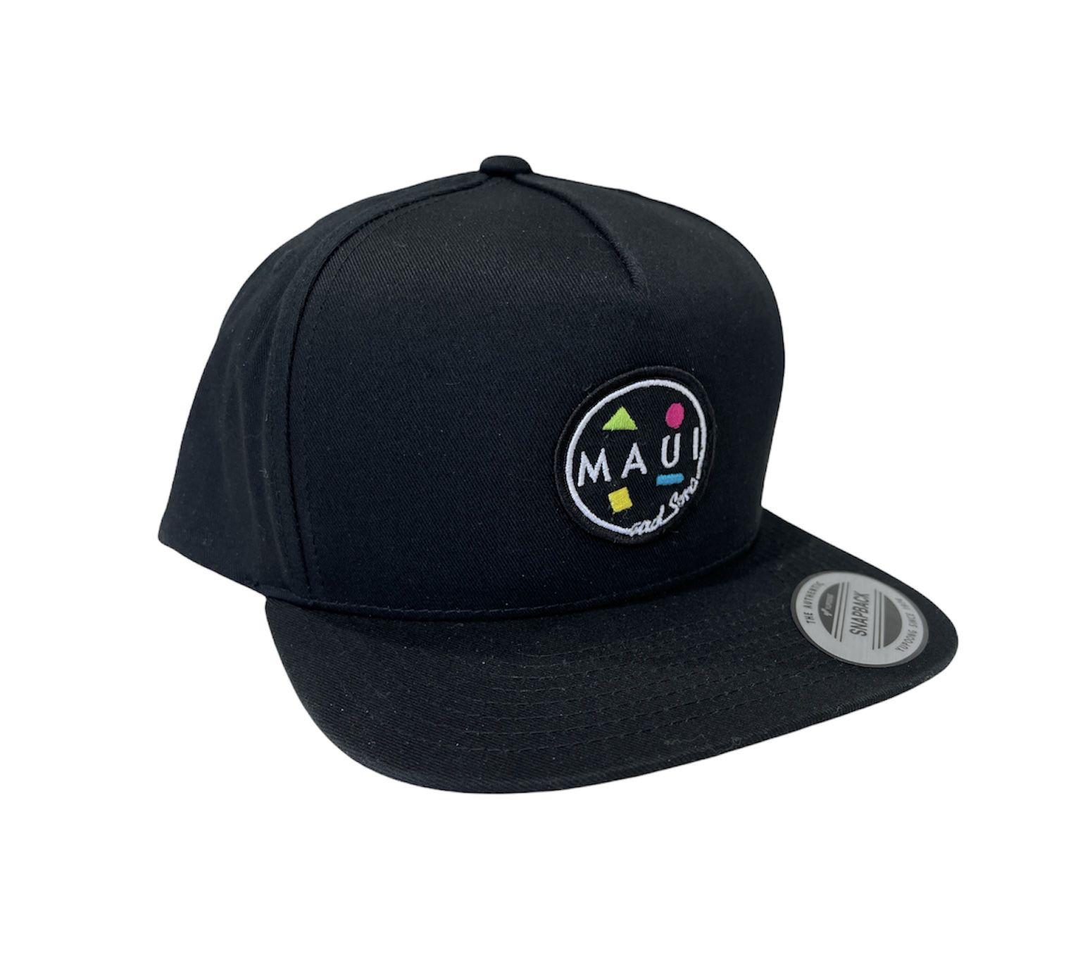 New Black Surf Maui And Son Cookie Logo Neon Hat