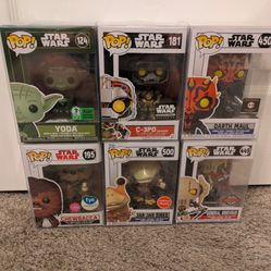 Star Wars Funko Pop Pops Lot of 6