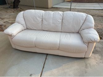 White Leather Couch