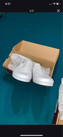 Vans Classic Slip-On White & Black Sneakers