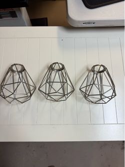 Geometric metal light shades