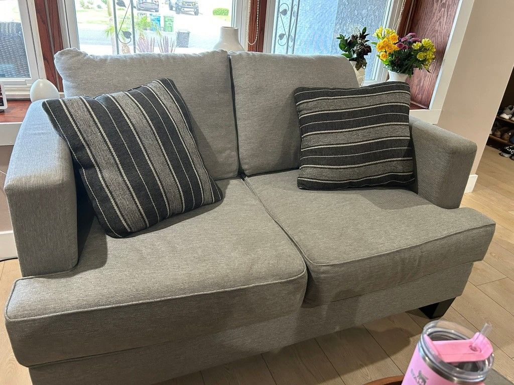 Gray Couch And Loveseat