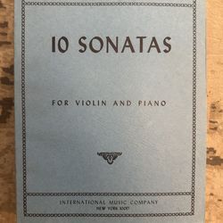 Sheet Music For Beethoven 10 Sonatas For Violin And Piano (Piano Book Only)