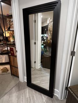 Black floor length mirror