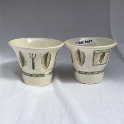 1283. Pfaltzgraff Usa Mini Pots