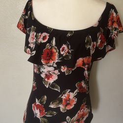 Floral Off Shoulders BodySuit 