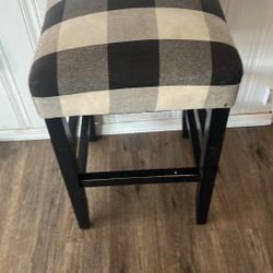 Counter Stools Buffalo Plaid 