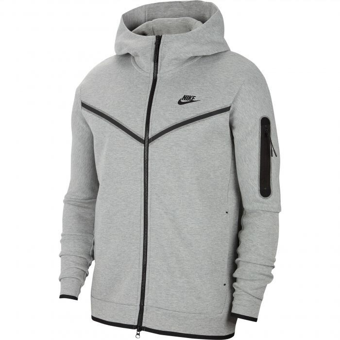 Large Grey Nike Tech Fleece Hoodie