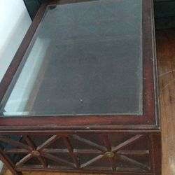 Coffee Table Glass Top 20" Tall By 30" X 40"