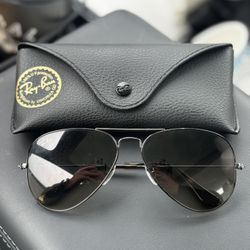Ray Ban Aviator Sunglasses (Black) 