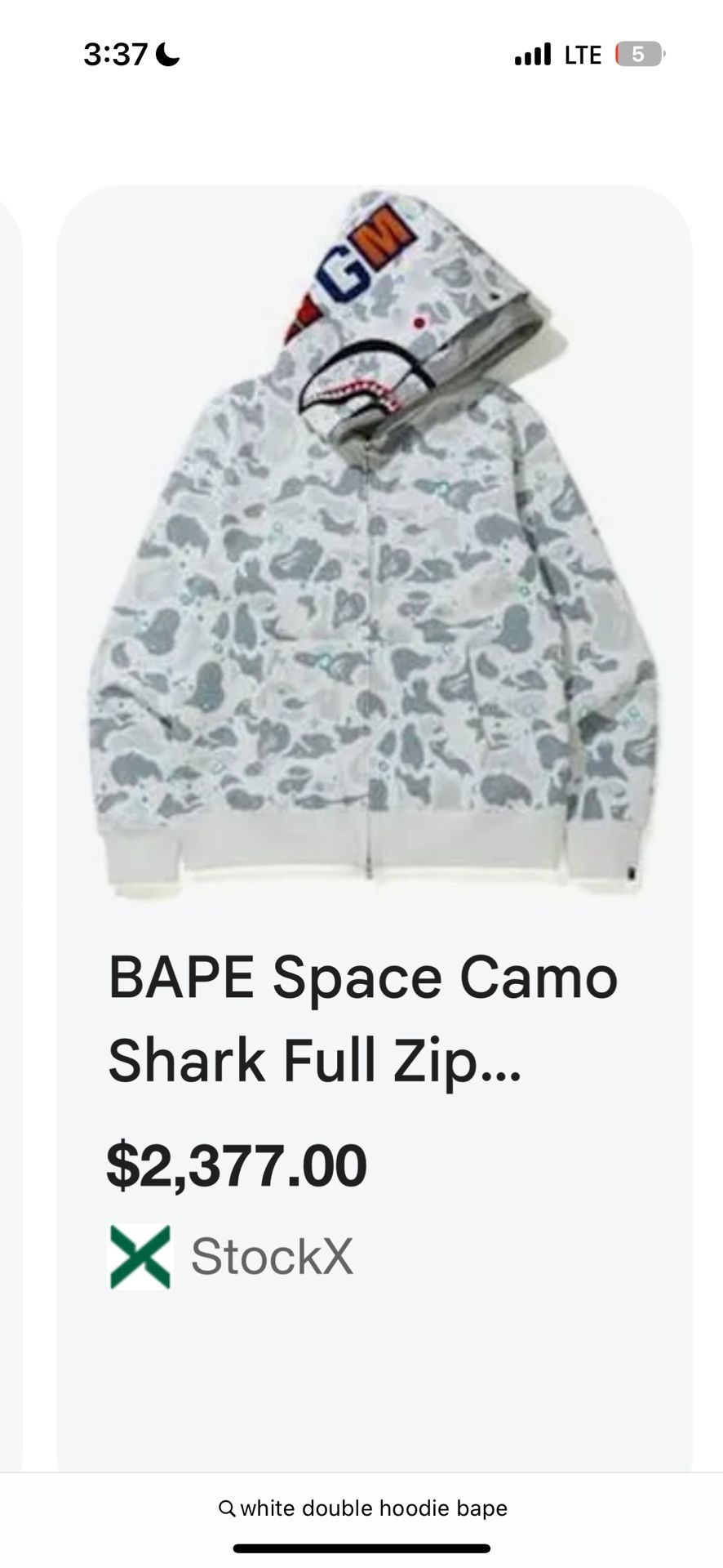 Bape Double Hoodie Glow In The Dark