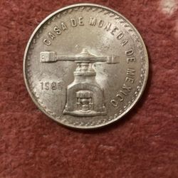 1980 Mexican Balance Scale Onza 1oz Silver 