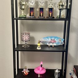 5-Tier Black Ladder Shelf / Display Rack – Great Condition