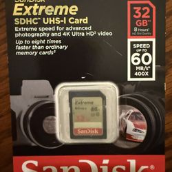 SanDisk Extreme SDHC UHS-I 32GB 60MB/s Memory Card