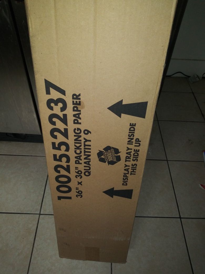 Packing paper 8 rollos 50sheets 36×36