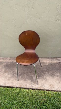 Brown Chair with Chrome Legs