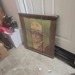 John Wayne Vintage Wood Sally Evans