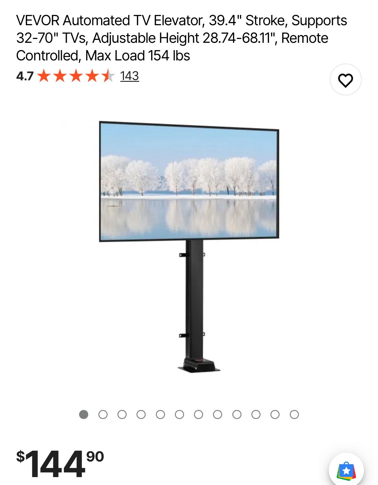 VEVOR Automated TV Elevator